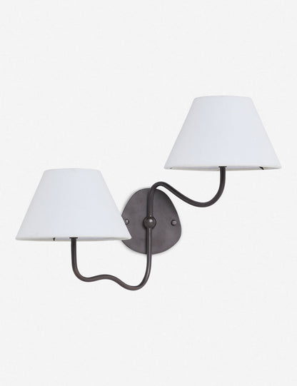 Magdalene Double Sconce white finish product view 15