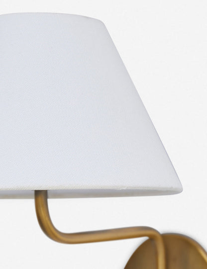 Magdalene Single Sconce white finish product view 15
