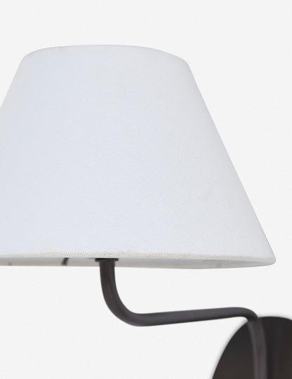 Magdalene Single Sconce white finish product view 5