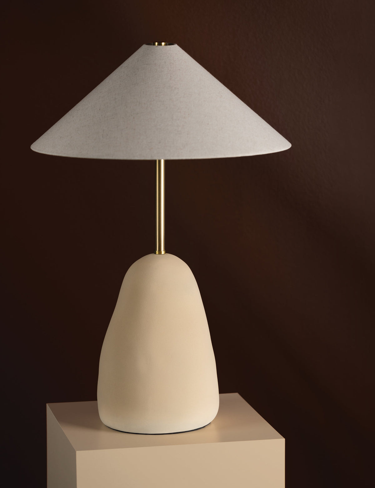 Maia Table Lamp styled in a room