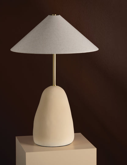 Maia Table Lamp styled in a room