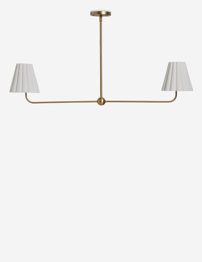 Matthews Linear Chandelier brass finish product view 2