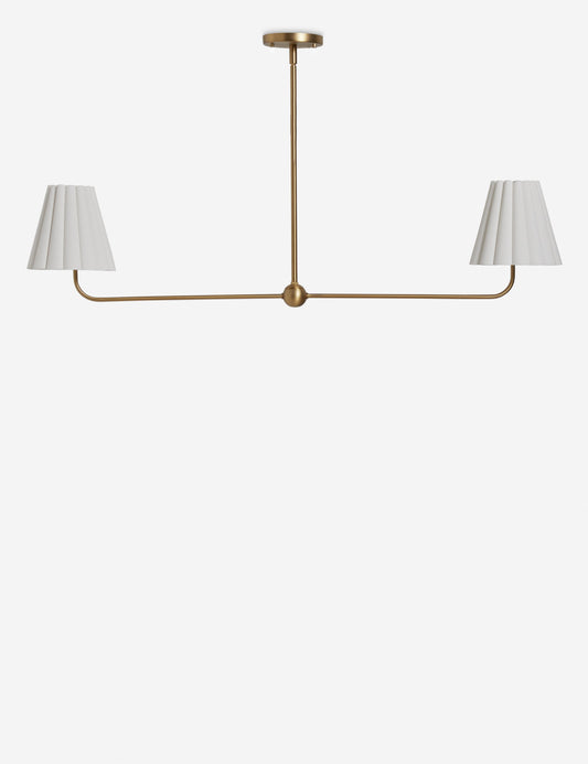 Matthews Linear Chandelier brass finish product view 2