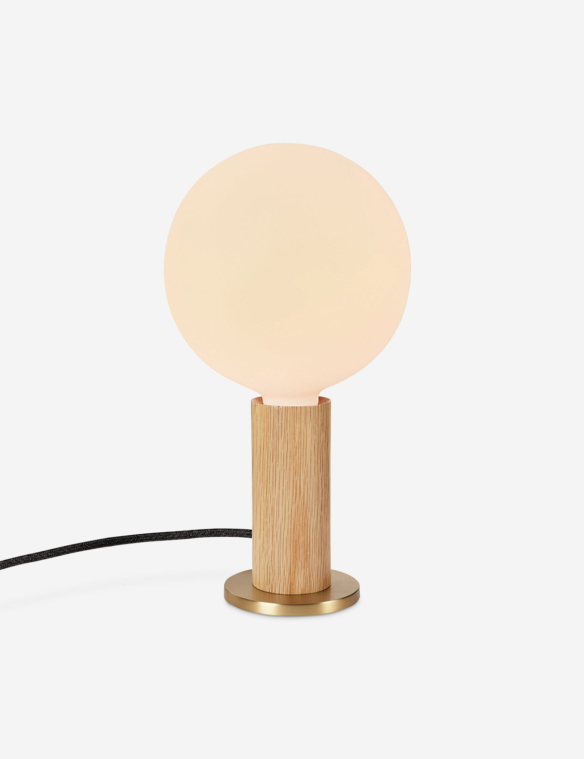 Knuckle Table Lamp with Sphere IV oak finish product view 8
