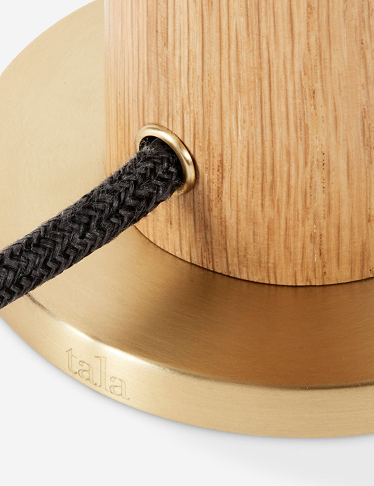 Knuckle Table Lamp with Voronoi I oak finish product view 3