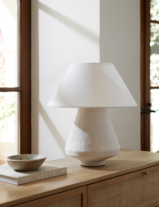 Vincente Table Lamp styled in a room