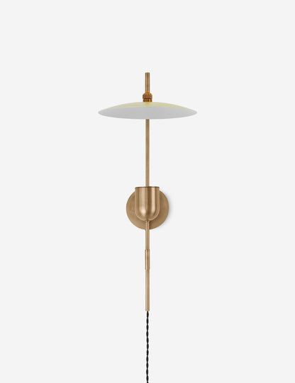 Eileen Plug-In Sconce bedroom wall light front view