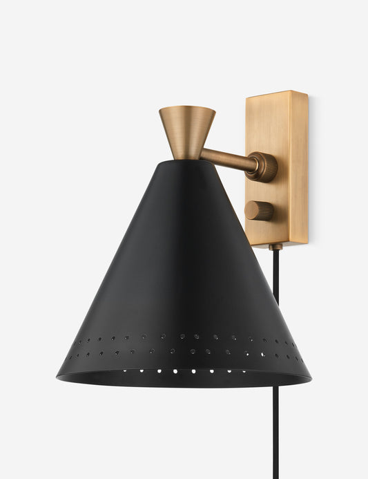 Keady Plug-In Sconce bedroom wall light front view