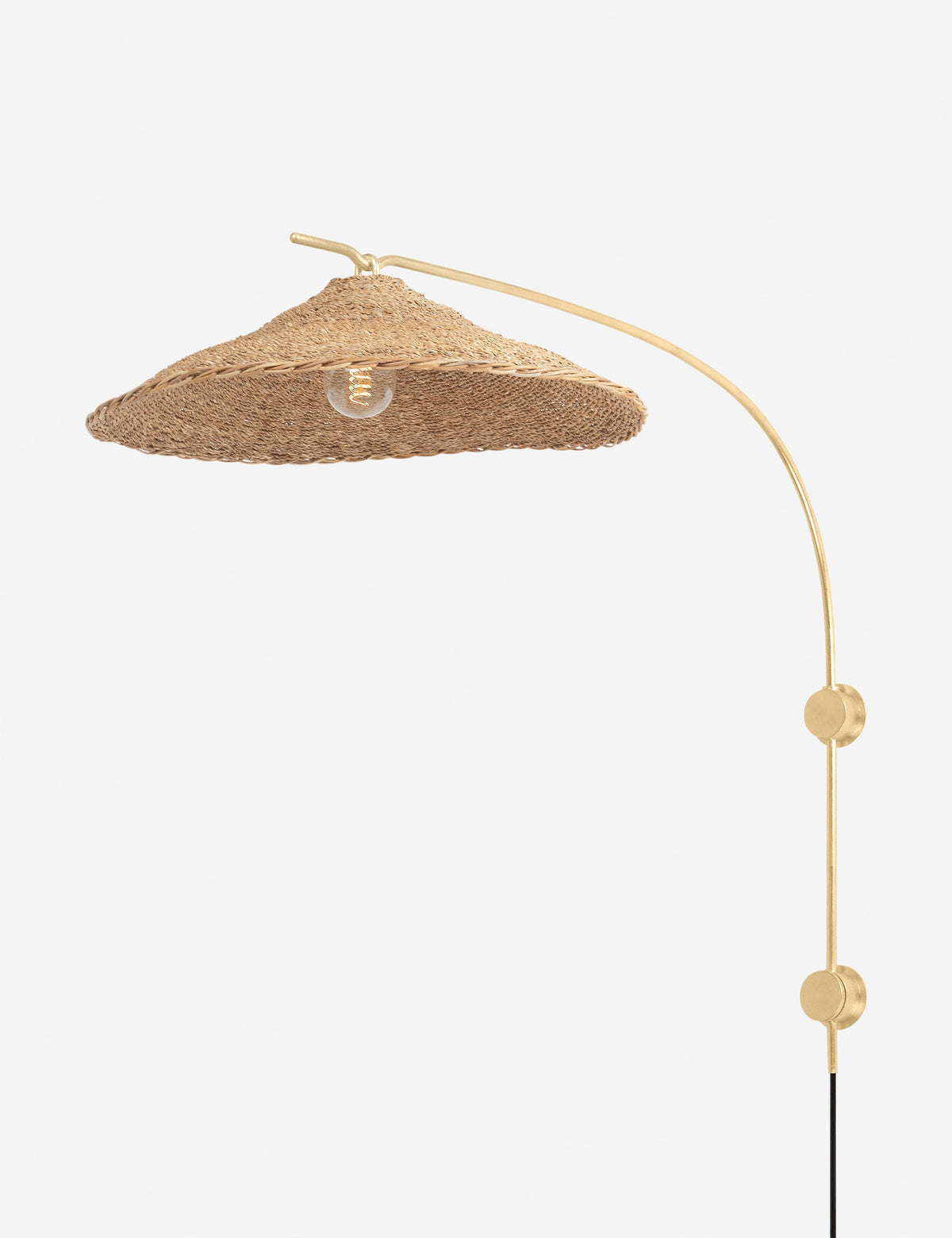 Nura Plug-In Sconce bedroom wall light front view