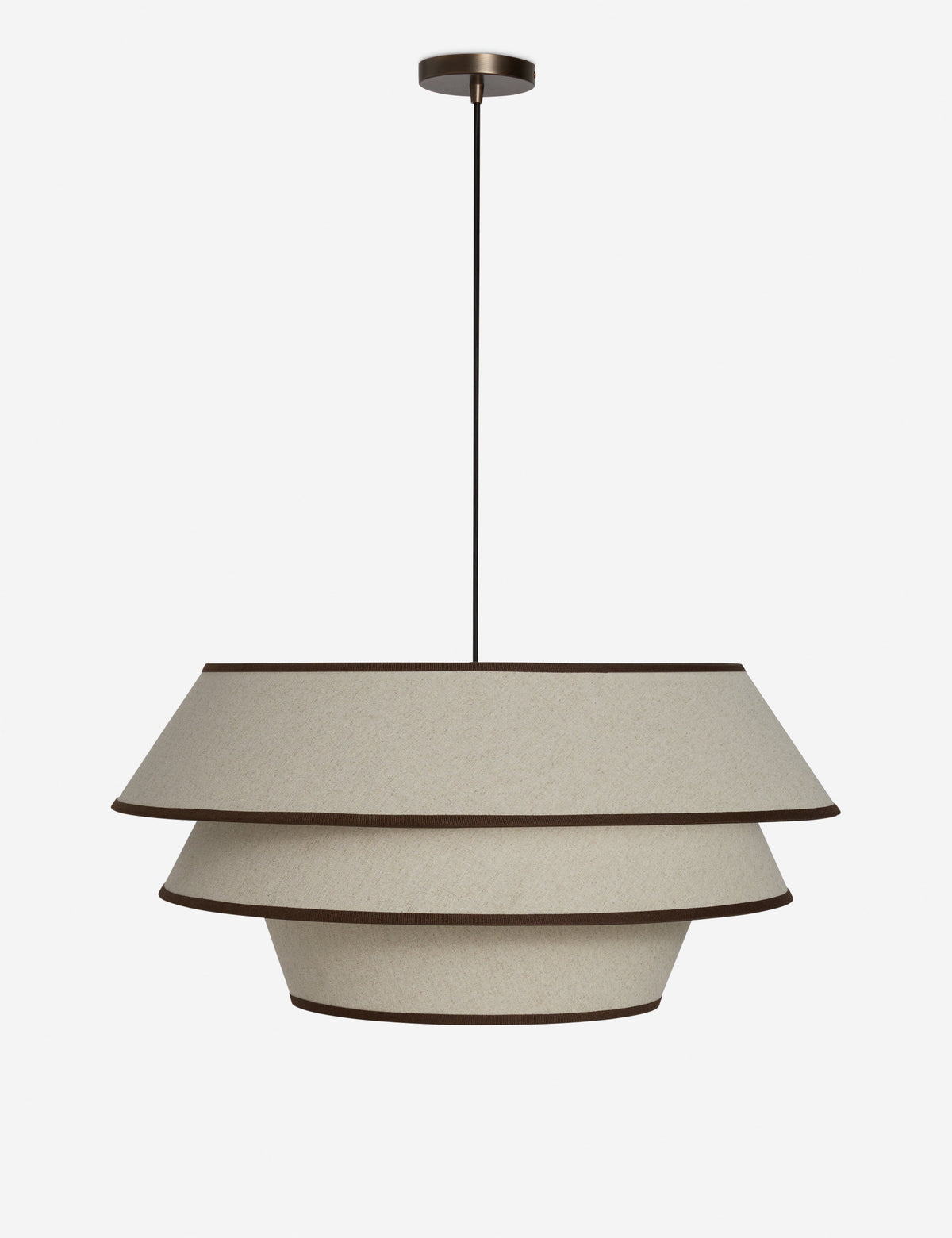 Pittman Pendant Light ivory and toffee finish product view 2