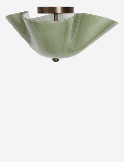 Radner Flush Mount Light green finish product view 3