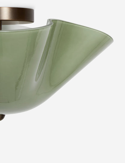 Radner Flush Mount Light green finish product view 8