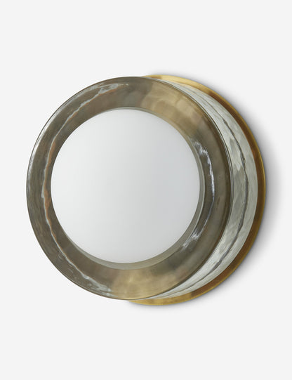 Ravi Round Sconce bedroom wall light front view