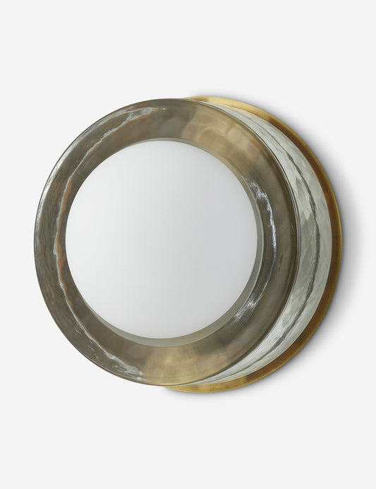 Ravi Round Sconce bedroom wall light front view