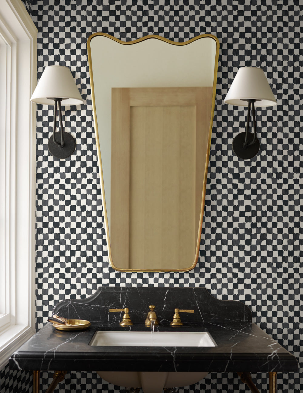 Hayden Sconce styled in a room