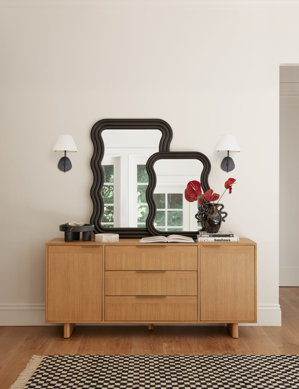 Magdalene Single Sconce bedroom wall light front view