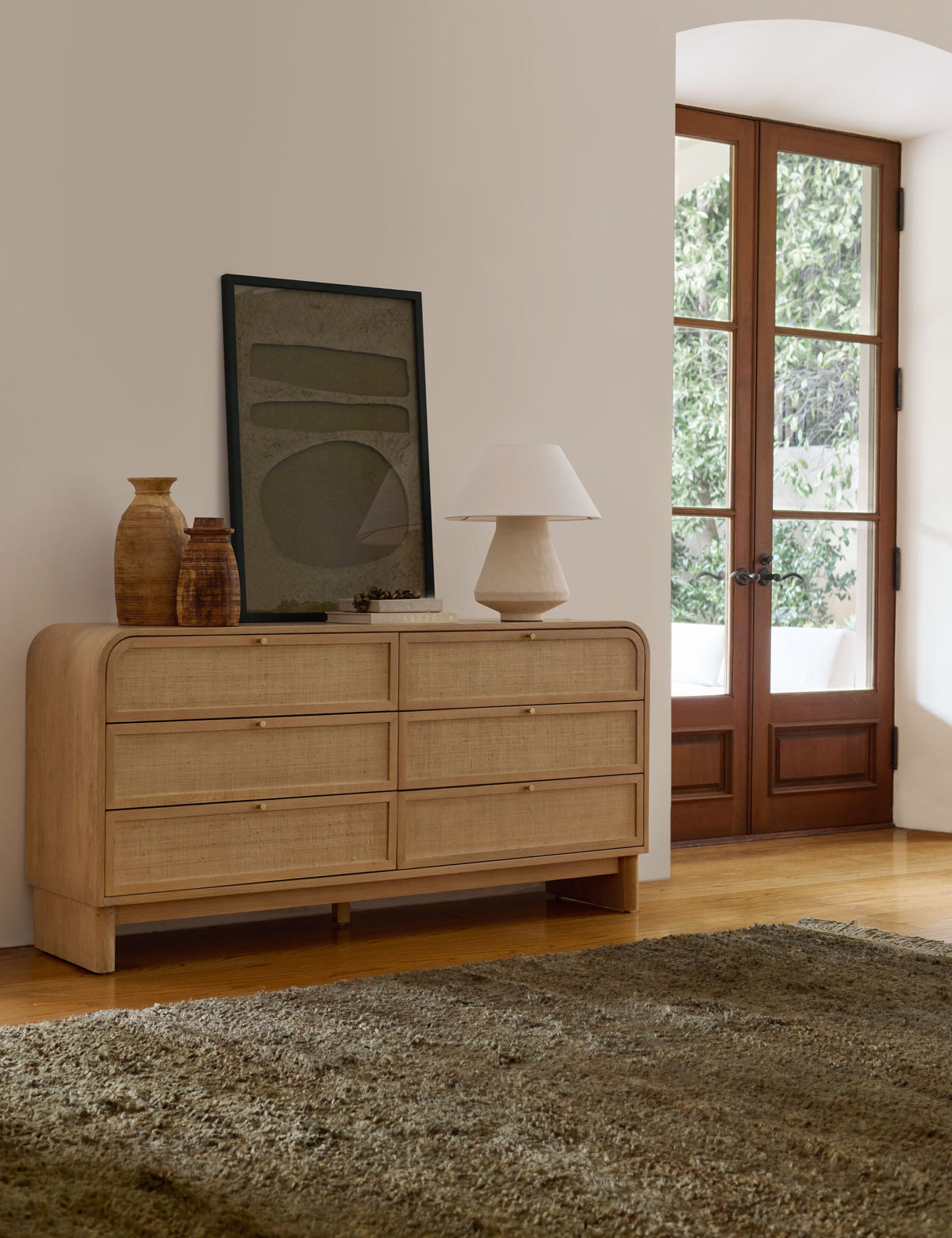 Vincente Table Lamp styled in a room