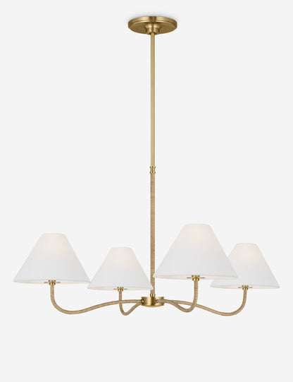 Swanner Chandelier dining room light front view