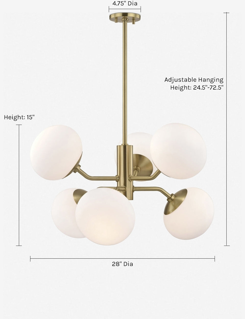 Ainsley Chandelier product view 2