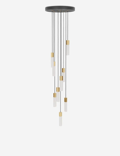 Tala Basalt 9-Light Pendant Light brass finish product view 2