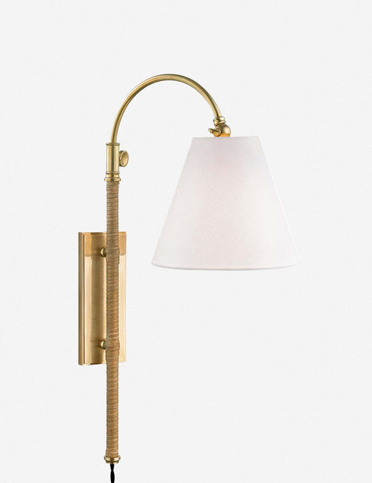 Davis Plug-In Sconce bedroom wall light front view
