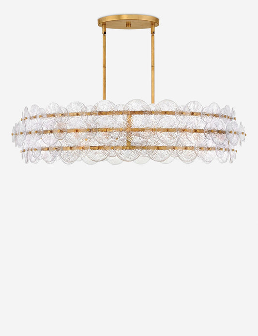 Barcelona Drum Chandelier dining room light front view