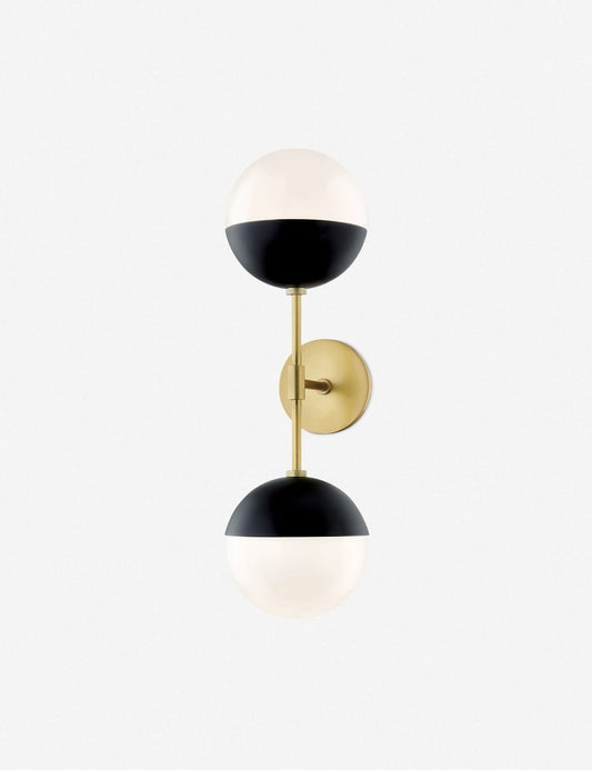 Lilu 2-Light Sconce bedroom wall light front view