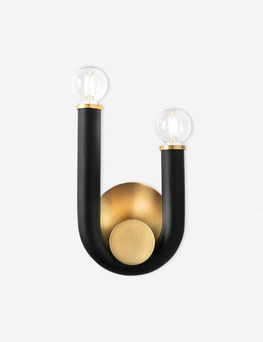 Jeffery Sconce bedroom wall light front view