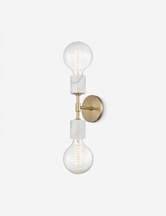 Rigny Sconce aged brass finish product view 2
