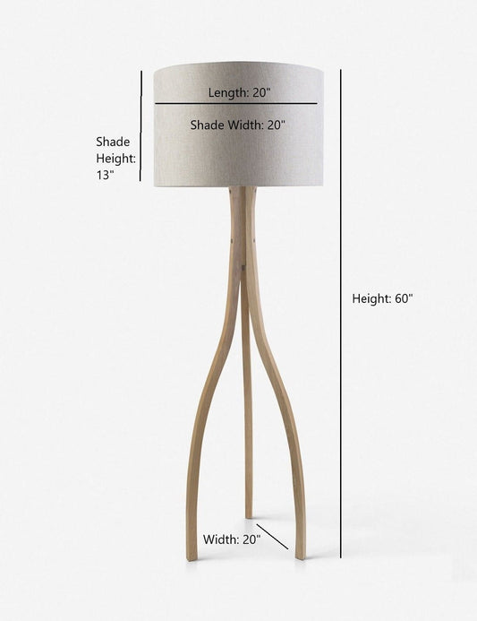 Lewis Wishbone Floor Lamp product view 2