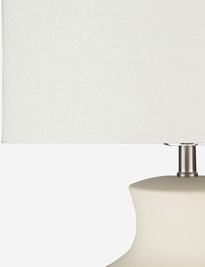 Penna Table Lamp cream finish product view 3