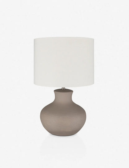 Penna Table Lamp taupe finish product view 5