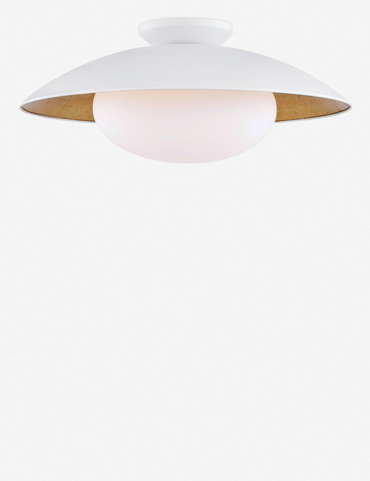 Quinn Semi-Flush Light white finish product view 6