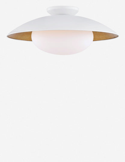 Quinn Semi-Flush Light white finish product view 6