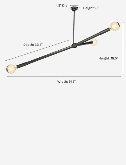 Talon Chandelier oil rubbed bronze finish product view 6